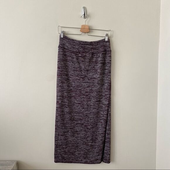 Aritiza-Wilfred Free Shields Heather Purple Midi Wrap Skirt (Medium) - Picture 3 of 8